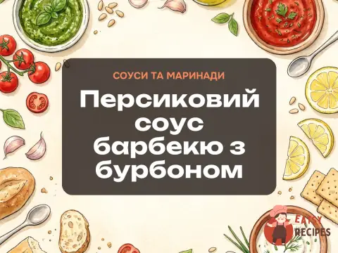 Персиковий соус барбекю з бурбоном