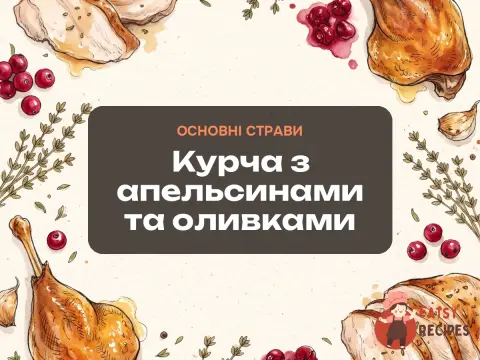 Курча з апельсинами та оливками