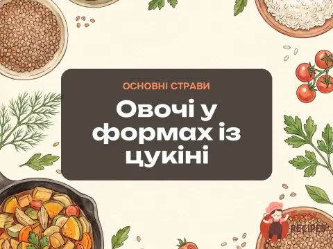 Овочі у формах із цукіні