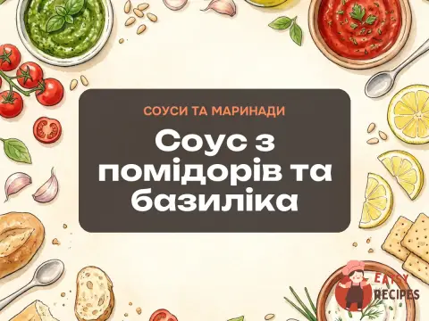 Соус з помідорів та базиліка