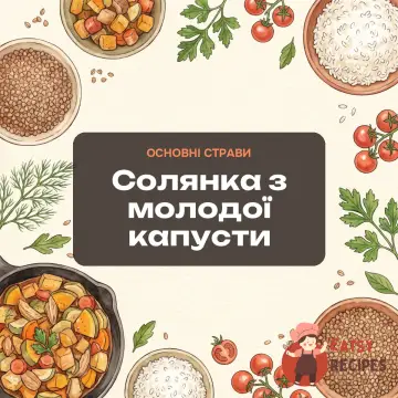 Солянка з молодої капусти