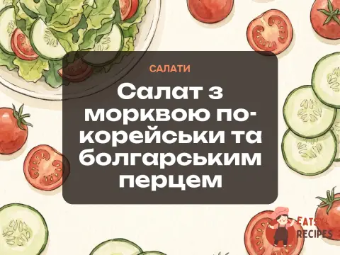 Салат з морквою по-корейськи та болгарським перцем