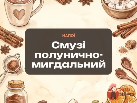 Смузі полунично-мигдальний