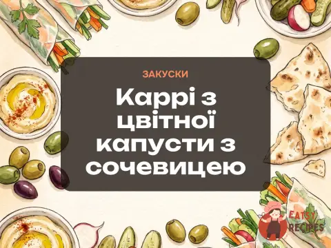 Каррі з цвітної капусти з сочевицею