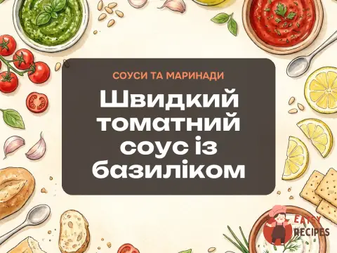 Швидкий томатний соус із базиліком