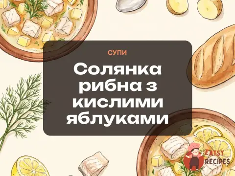 Солянка рибна з кислими яблуками
