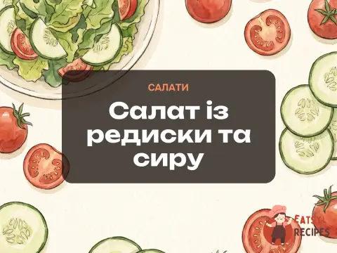 Салат із редиски та сиру