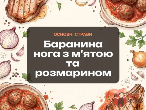 Баранина нога з м'ятою та розмарином