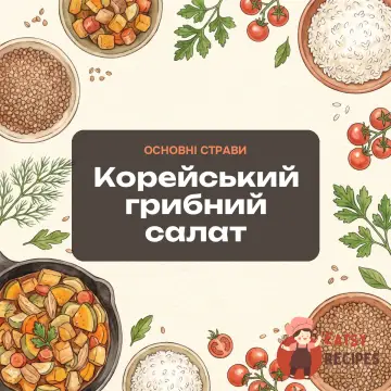 Корейський грибний салат