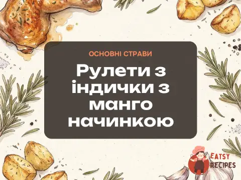 Рулети з індички з манго начинкою