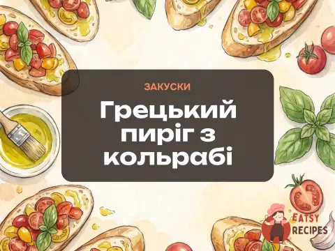 Грецький пиріг з кольрабі