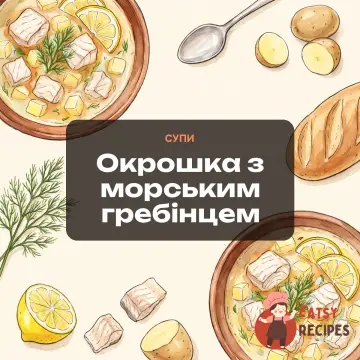Окрошка з морським гребінцем