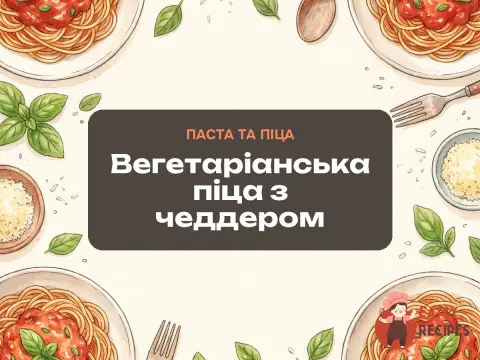Вегетаріанська піца з чеддером