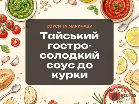 Тайський гостро-солодкий соус до курки