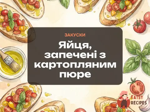 Яйця, запечені з картопляним пюре