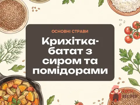 Крихітка-батат з сиром та помідорами