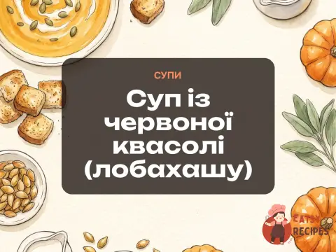Суп із червоної квасолі (лобахашу)