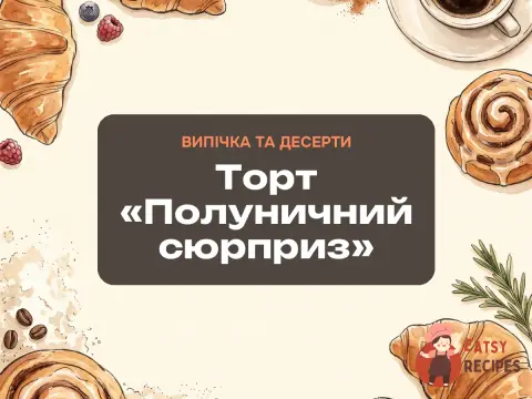 Торт «Полуничний сюрприз»
