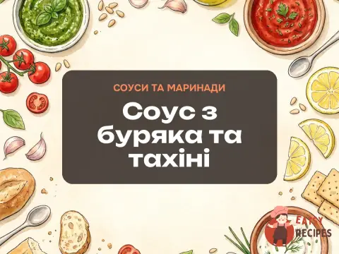Соус з буряка та тахіні