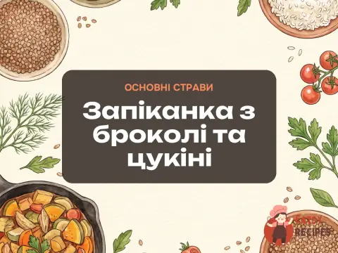 Запіканка з броколі та цукіні