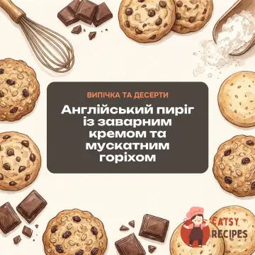 Англійський пиріг із заварним кремом та мускатним горіхом