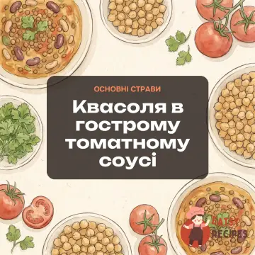 Квасоля в гострому томатному соусі