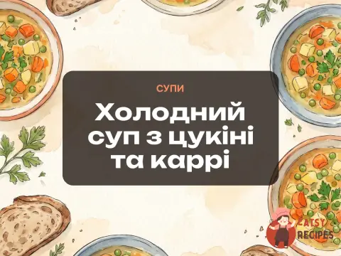 Холодний суп з цукіні та каррі