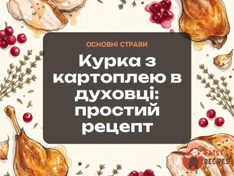 Курка з картоплею в духовці: простий рецепт