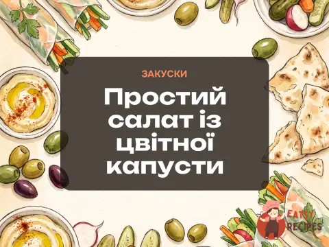 Простий салат із цвітної капусти