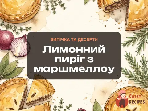 Лимонний пиріг з маршмеллоу