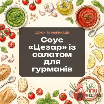 Соус «Цезар» із салатом для гурманів