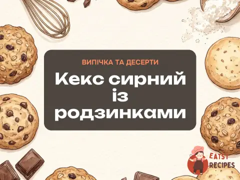 Кекс сирний із родзинками