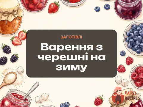 Варення з черешні на зиму