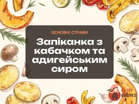 Запіканка з кабачком та адигейським сиром