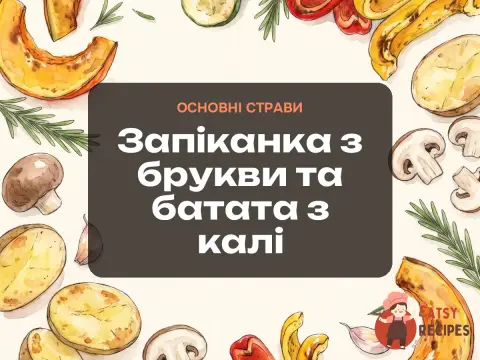 Запіканка з брукви та батата з калі