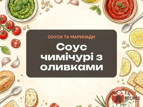 Соус чимічурі з оливками