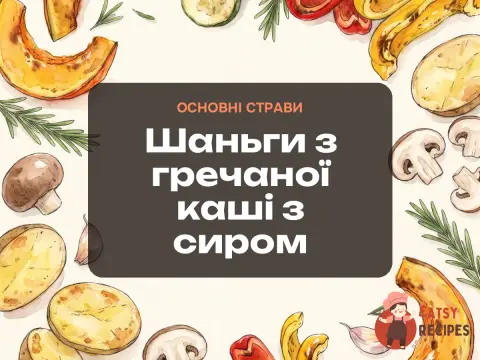 Шаньги з гречаної каші з сиром