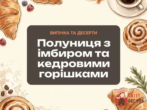 Полуниця з імбиром та кедровими горішками