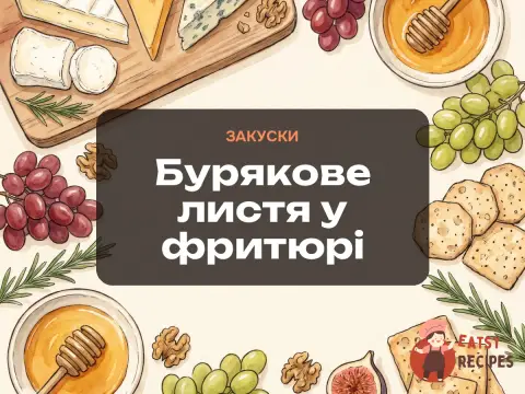 Бурякове листя у фритюрі
