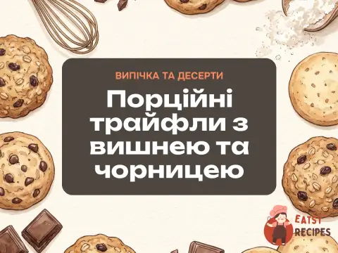 Порційні трайфли з вишнею та чорницею