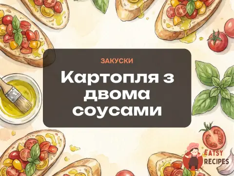 Картопля з двома соусами