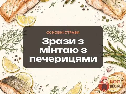 Зрази з мінтаю з печерицями