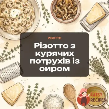 Різотто з курячих потрухів із сиром