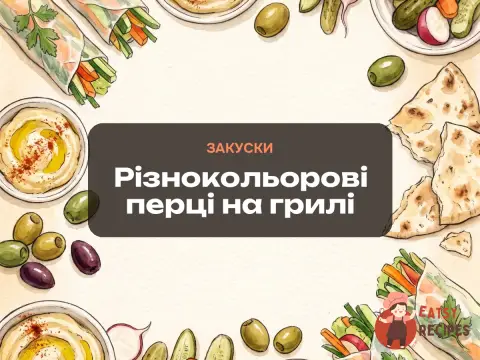 Різнокольорові перці на грилі