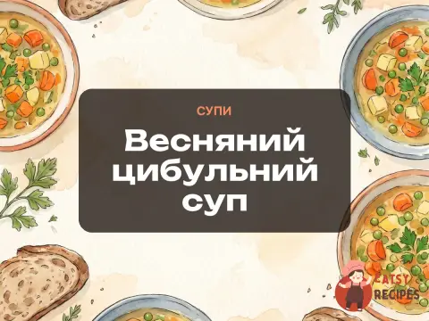 Весняний цибульний суп