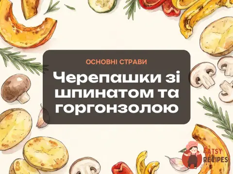 Черепашки зі шпинатом та горгонзолою