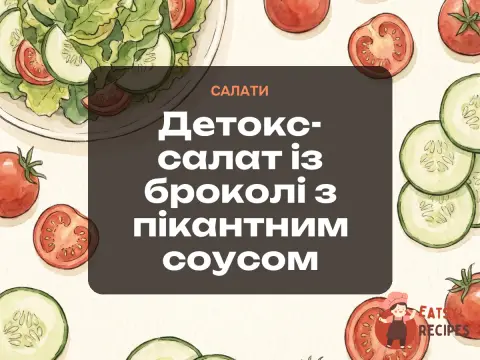 Детокс-салат із броколі з пікантним соусом