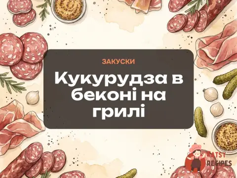 Кукурудза в беконі на грилі