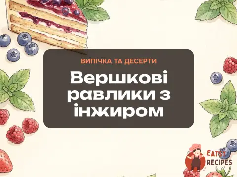 Вершкові равлики з інжиром