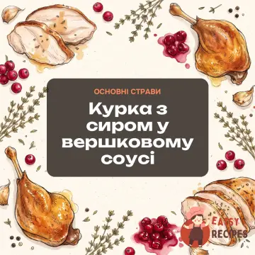 Курка з сиром у вершковому соусі